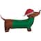 4ft. Airblown® Inflatable Christmas Dachshund with Green Sweater